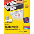 Avery Avery® Removable Inkjet/Laser ID Labels, 1 x 2-5/8, White, 750/Pack 6460